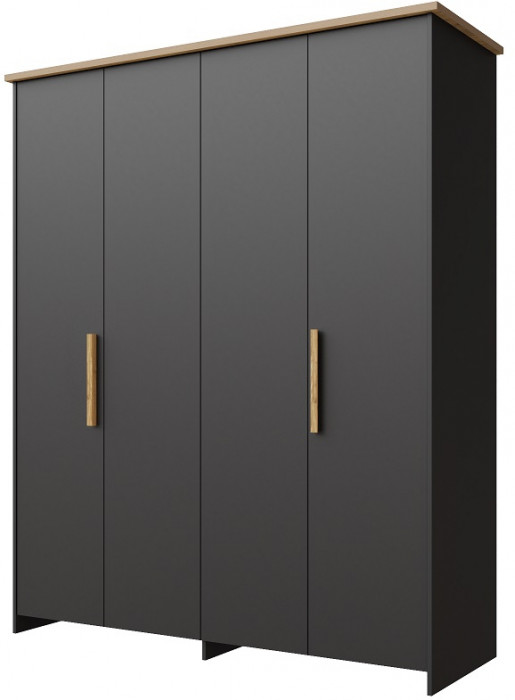 Модульная спальня "Скандинавия" - Антрацит/Дуб наварра