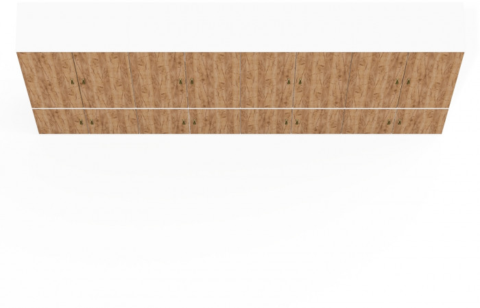 Лидер-8 Шкаф МД 20Б 4 шт., белый шагрень/крафт золото