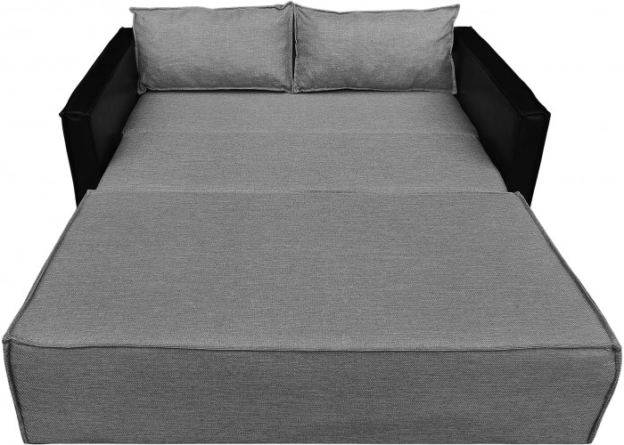 Диван-кровать Барон 140, аккордеон, 140х200, рогожка, серый