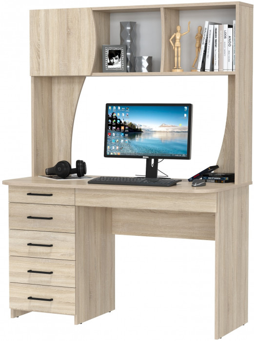 Стол рабочий 6-0606дубсон Сигма, дуб сонома