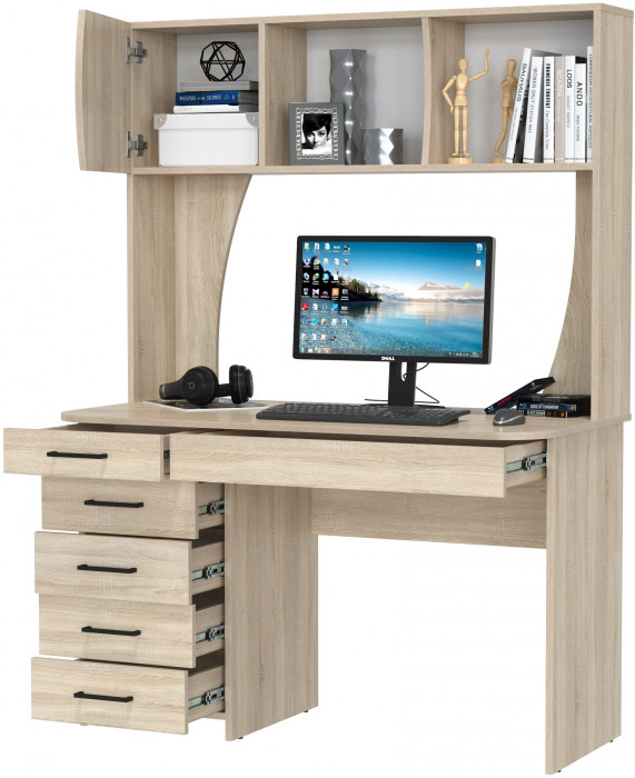 Стол рабочий 6-0606дубсон Сигма, дуб сонома