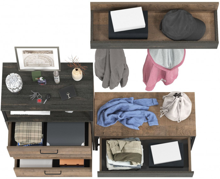 Трувор Прихожая 182, дуб гранж песочный/интра