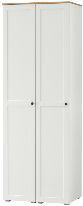 Остин 13.225 Шкаф-пенал 2 шт., белый шагрень/дуб крафт золотой