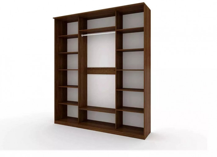 Шкаф купе Модерн 2362х600 4-х дверный 3-х секционный глухой венге/ясень