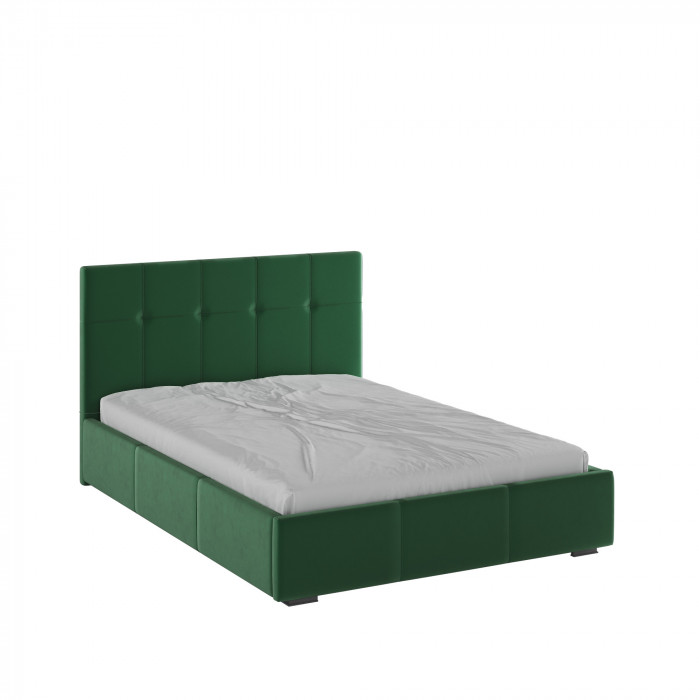 Рио Кровать интерьерная 140 изумруд квадрат, ПМ