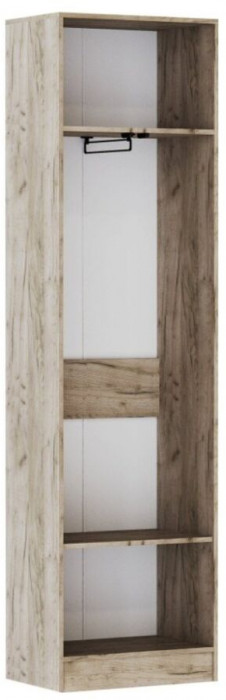 Прихожая Руэлла, композиция 1, дуб крафт серый/дуб крафт белый