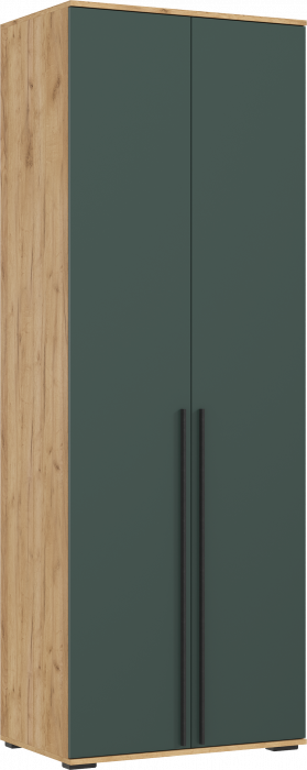Норд Шкаф 2-х створчатый 800, Дуб крафт/Изумрудный