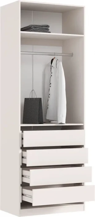 Гардеробная Ларго, вариант №1 (с фасадами), Кашемир