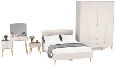 Афина Спальня 29-1400, кашемир серый