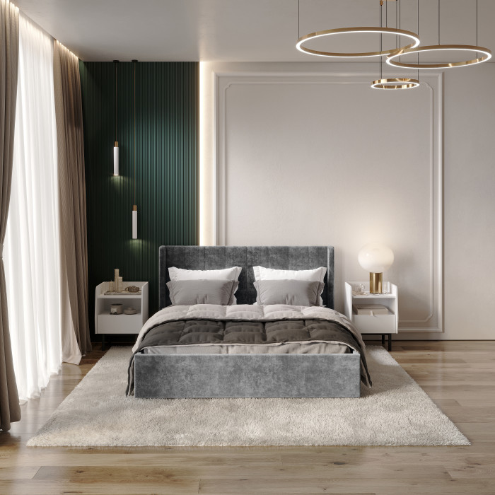 Кровать с подъемным механизмом Версаль КР-18 (1,6м), Грифельный