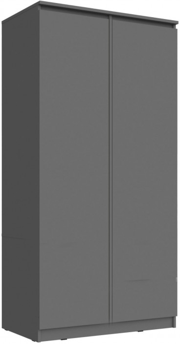 Челси Шкаф 2-х створчатый платяной (Белый глянец, Дуб Сонома)