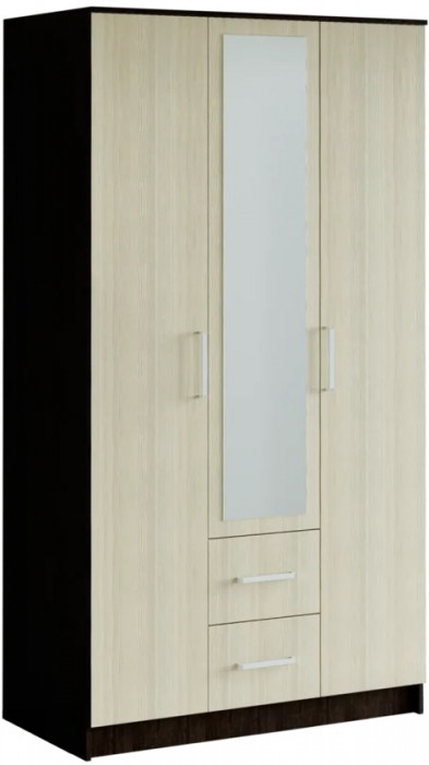 Шкаф 3-х дверный Фиеста, венге/лоредо