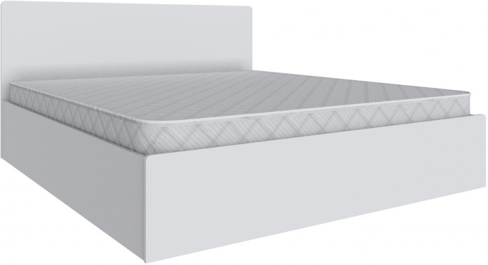 Кровать 180х200 Мадрид с настилом ДСП (МД-1), Белый