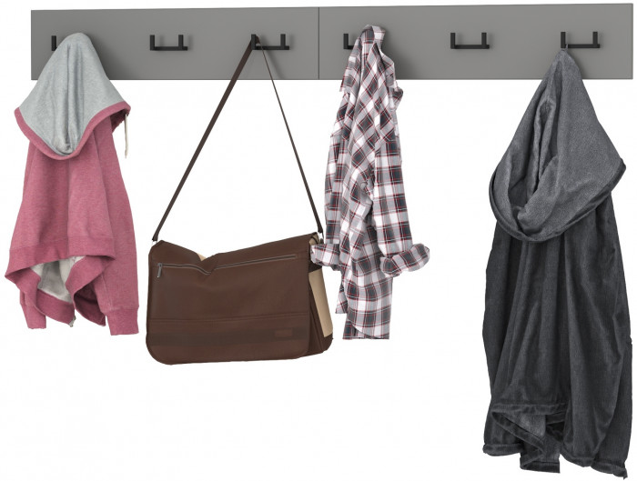 Октава 15.14.02 Вешалка + 15.14.02 Вешалка, серый графит