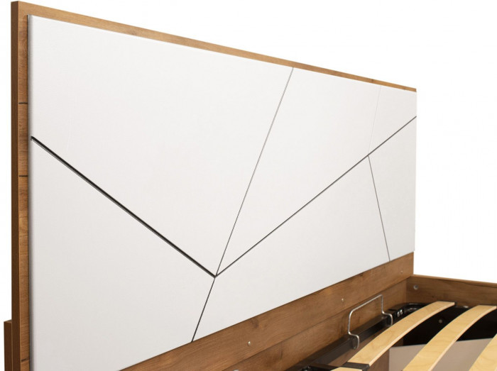 Кровать Гамма с ортопедическим основанием 54.15 Таксония/Белый