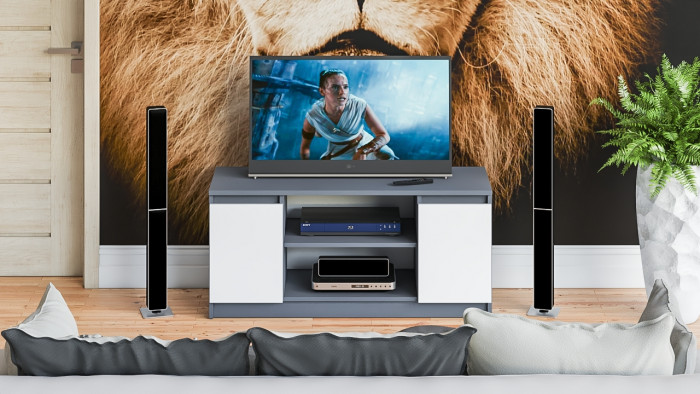 Мори Тумба ТВ МТВ1200.1, графит/белый