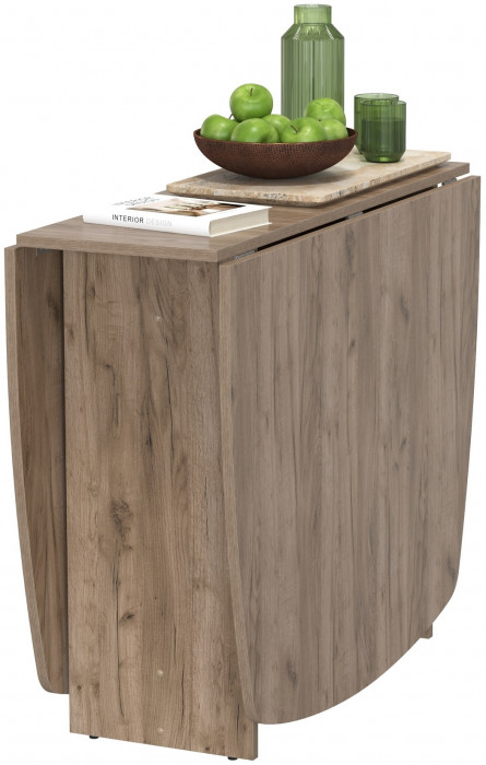 Стол-книжка раскладной 1-65М1дкт, дуб крафт табачный