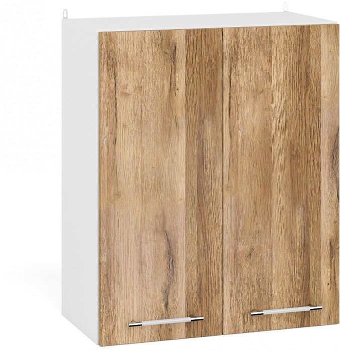 Кухня Мебель--24 ШВ600 Шкаф 60 см., корпус белый/фасад МДФ дуб вотан