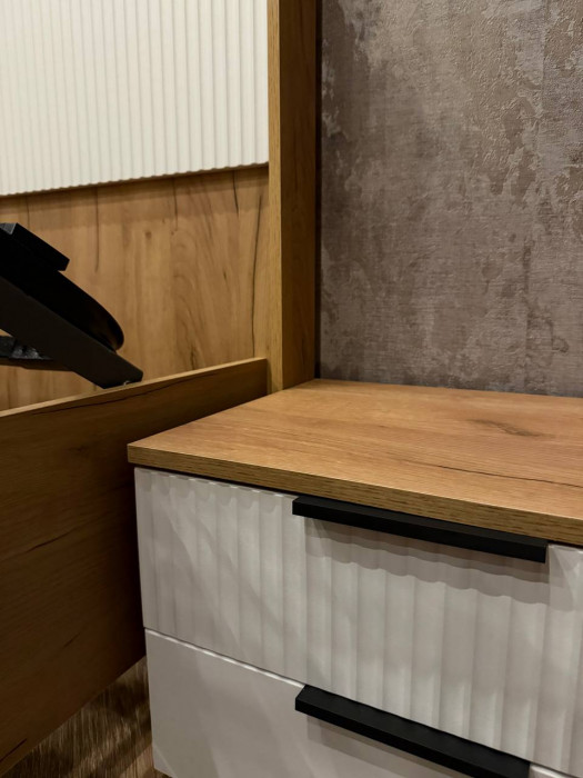 Марвэл Тумбы прикроватные 2шт, Дуб крафт/Браш вайт