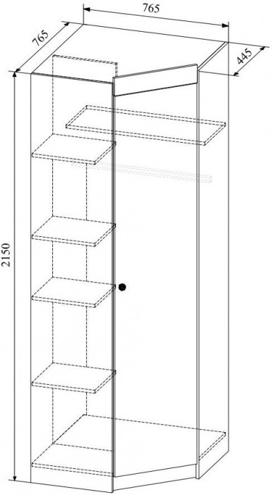 Модульная детская KI-KI композиция 3, Белый/Белое дерево