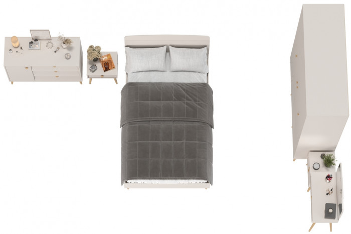 Афина Спальня 31-1200, кашемир серый