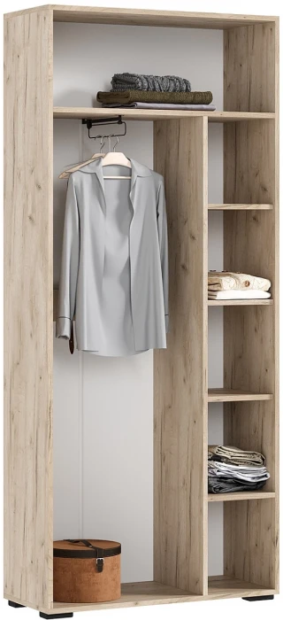 Роджинамиф Шкаф 2-х створчатый, Крафт серый/Кашемир