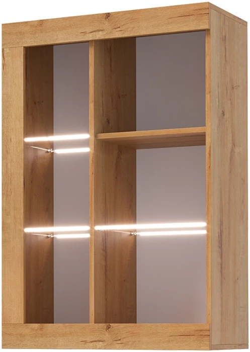 Прага Модульная Гостиная, вариант №2, вотан/Черный глянец