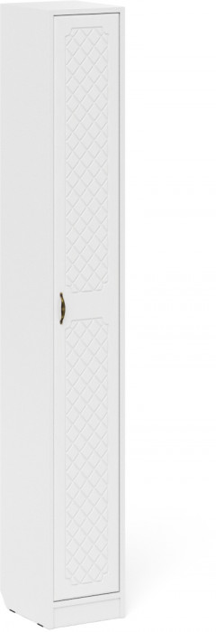 Прихожая П-6 Компоновка № 30, цвет белая шагрень/фасады МДФ белое дерево фрезеровка ромб, ШхГхВ 150х50х210 см., универсальная сборка