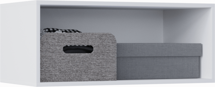 Модульная гостиная Оливия, композиция 8 (Белый, Белый глянец)