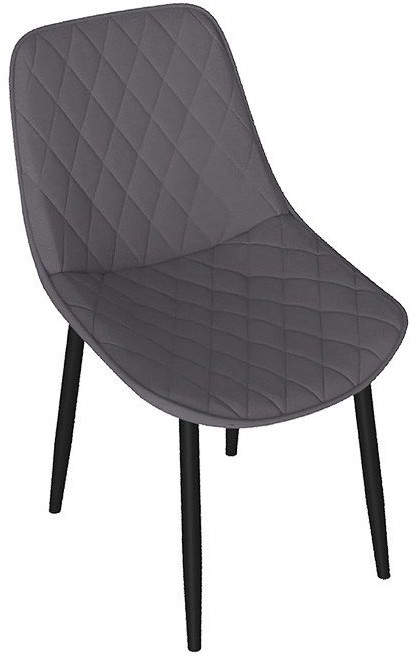 OSCAR Стул (Черный муар/Велюр L002 серо-бежевый)