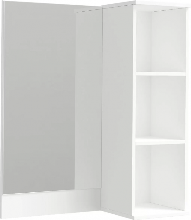 Ника Полка с зеркалом, пз800, Белый