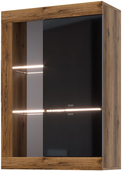 Прага Модульная Гостиная, вариант №2, делано/Черный глянец