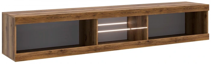 Прага Модульная Гостиная, вариант №2, делано/Черный глянец