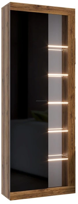 Прага Модульная Гостиная, вариант №2, делано/Черный глянец