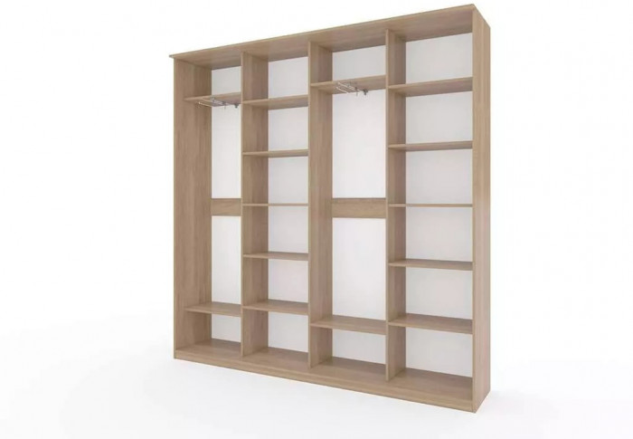 Шкаф купе Модерн 2362х450 4-х дверный 4-х секционный глухой ясень