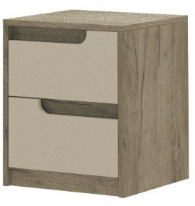 Тумба прикроватная Гавана, Крафт серый/Кашемир