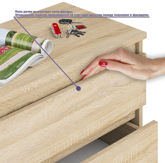 Мори Стол компьютерный МС-6 левый + Комод МК800.1 + Полка 900, цвет дуб сонома, ШхГхВ 170,4х50х209,6 см., НЕ универсальная сборка