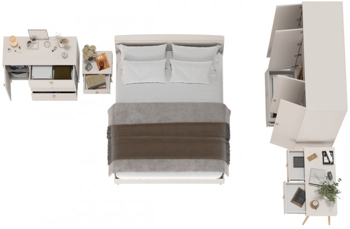 Афина Спальня 32-1600, кашемир серый