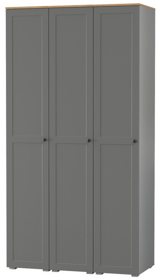 Остин 13.225 Шкаф-пенал 3 шт., серый графит/дуб крафт золотой