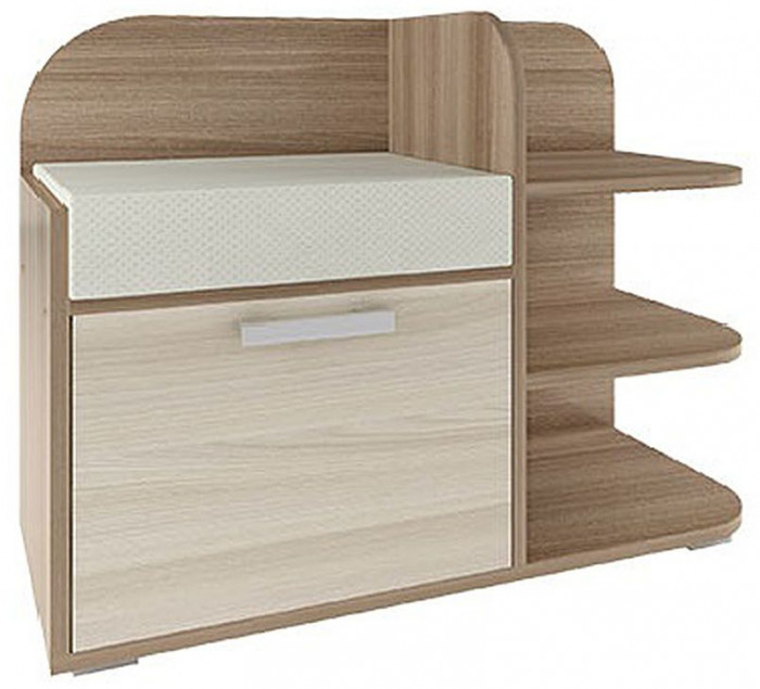 Ивушка 6 Тумба для обуви Ясень Шимо Темный / Светлый