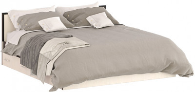 Сакура Кровать с ящиками 1800, цвет венге/дуб лоредо, ШхГхВ 183,5х203,5х80 см., сп.м. 1800х2000 мм., без матраса, основание есть, универсальная сборка