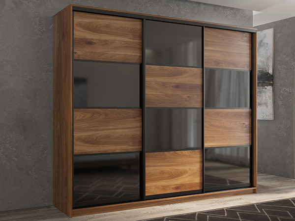 Шкаф-купе Кааппи 13 Кастелло Бренди 210х45х230 см