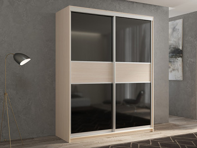 Шкаф-купе Кааппи 12 Дуб молочный 160х45х230 см