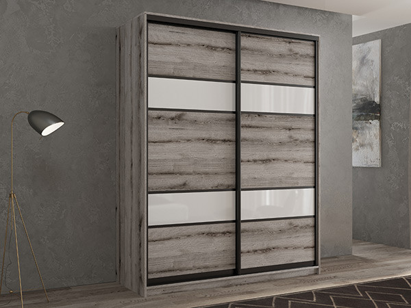 Шкаф-купе Кааппи 8 Эвок Окаменелый 170х60х230 см