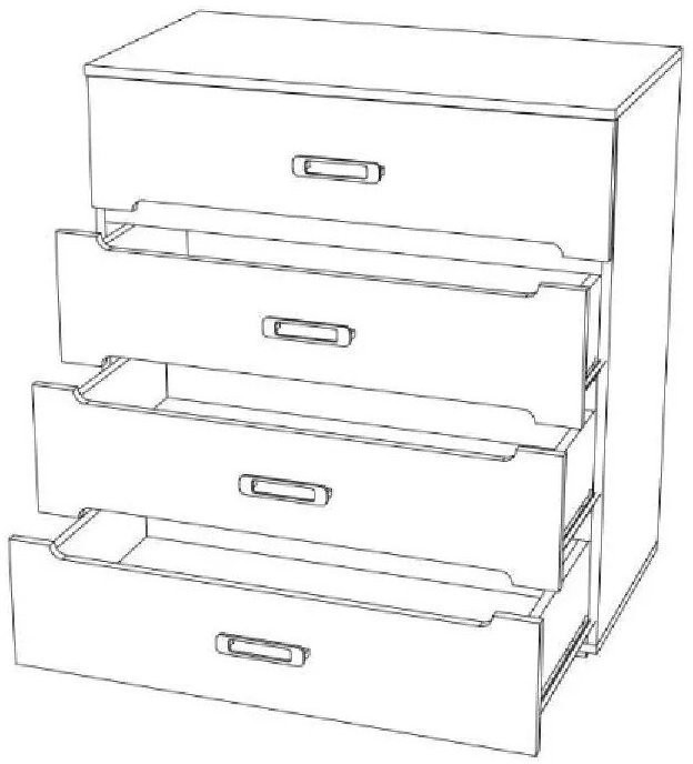 Ким Комод (Дуб сонома / Графит)