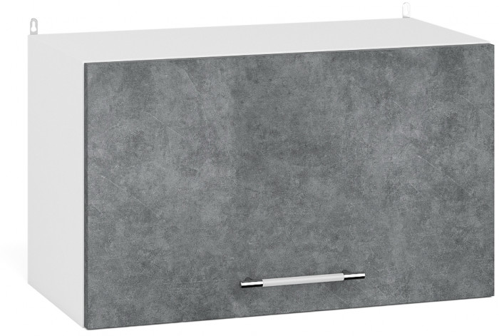 Кухня Мебель--24 ШВГ600 Шкаф горизонтальный 60 см., корпус белый/фасад МДФ бетон лофт графит