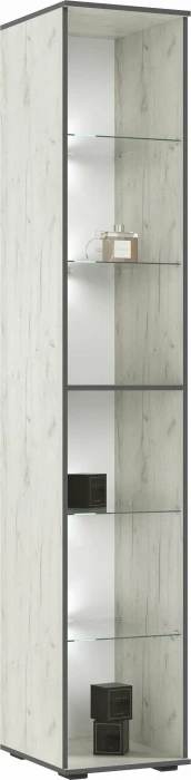 Норд Шкафы 800 + Пенал-стекло 400, Дуб крафт белый