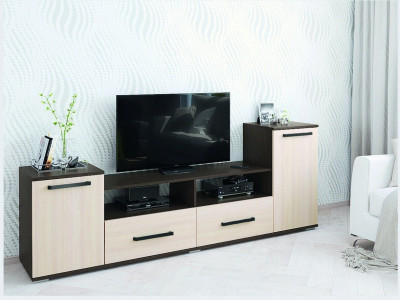 Тумба ТВ Парус-2 венге/дуб молочный