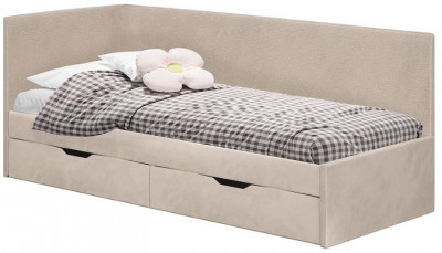 Кровать односпальная "Лео" КР-49 Белый/Крем