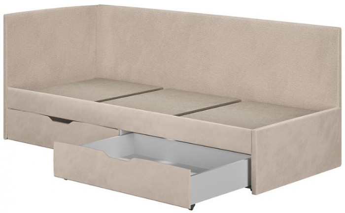 Кровать односпальная "Лео" КР-49 Белый/Крем